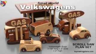 Wood Toy Plans  Volkswagen Bugs and Buses [upl. by Annohsak]