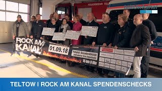 TELTOW  ROCK AM KANAL SPENDENSCHECKS ÜBERGEBEN [upl. by Durnan]