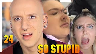 Reacting To YouTuber Piercing Themselves for clout  Piercings Gone Wrong 24  Roly Reacts [upl. by Ameh791]