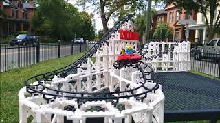 The Cyclone Roller Coaster in Slow Motion [upl. by Marlow]