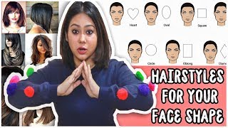 BEST HAIRCUT TO SUIT YOUR FACE SHAPE Round Oval Heart SquareHow To Pick ThatQuirkyMiss [upl. by Suirtimid]