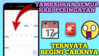 Cara Menambahkan Hari Libur Nasional di Kalender Hp Secara Otomatis [upl. by Arahc828]