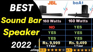 Best Sound Bar in India 2022  JBL Sound Bar VS boAt Sound Bar VS Blaupunkt Sound Bar [upl. by Lanti]