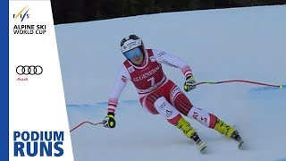 Ramona Siebenhofer  Ladies Downhill  Val Gardena  3rd place  FIS Alpine [upl. by Sillad934]