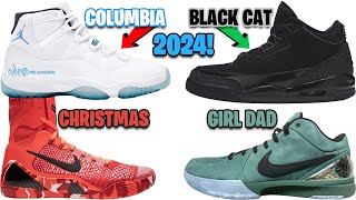 AIR JORDAN 11 COLUMBIA  LEGEND BLUE HOLIDAY 2024 JORDAN 3 BLACK CAT 2024 KOBE 9 CHRISTMAS  MORE [upl. by Hacker]