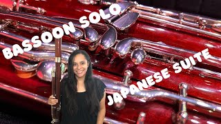 Bassoon Solo Japanese Suite Concert Band Gustav Holst Bassoon in Concert [upl. by Anaer]