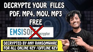 Decrypt your files affected by any ransomware  Ethical Way  onlineoffline key  Recover Files [upl. by Procto]