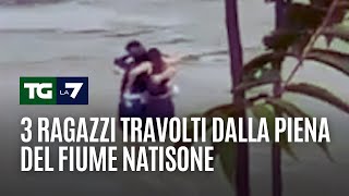 3 ragazzi travolti dalla piena del fiume Natisone [upl. by Llenahs]