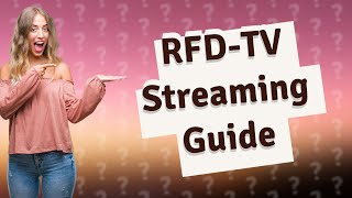 Where can I watch RFDTV online [upl. by Rotce]