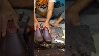 How We Manufacture Brown Leather Shoes [upl. by Ithnan619]