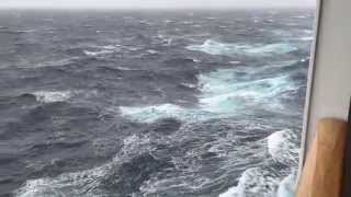 Cunard Queen Mary 2 Winter Transatlantic Crossing Rough Seas [upl. by Isabeau]