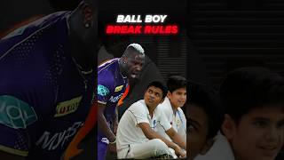 Ball boy stops ball before reaching boundary cricket indvswi andrerussell raremoments [upl. by Hak983]