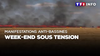 Manifestations antibassines  weekend sous tension [upl. by Alyad]