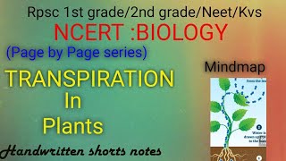 Transpiration in plantsDefinationtypes of transpirationNcertchapt11plant physiologyneetu mam [upl. by Berliner]