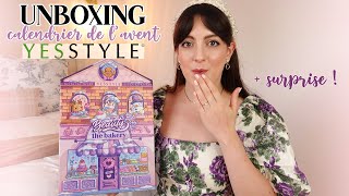 UNBOXING Calendrier de lAvent YESSTYLE 2022 🎄 En avantpremière 🎅🏼  Surprise  LOdoesmakeup [upl. by Nnylear]