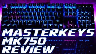 CoolerMaster MasterKeys MK750 RGB Mechanical Keyboard Review [upl. by Leumas]