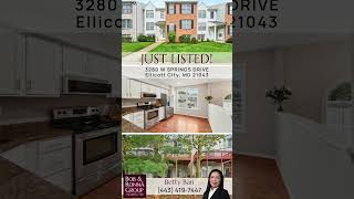 Just Listed 3280 W Springs Drive Ellicott City MD 21043 [upl. by Litnahs211]