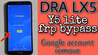 Huawei DRALX5 Y5 Lite FRP UnlockBypass Google account bypass 2024 [upl. by Nottarts647]