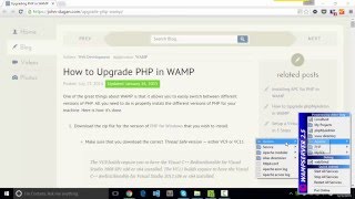 How to Upgrade PHP in WAMP [upl. by Neilson787]