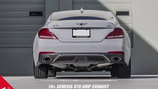 18 Genesis G70 with ARK Performance GRiP Exhaust  Audio Spectrum [upl. by Oralie]