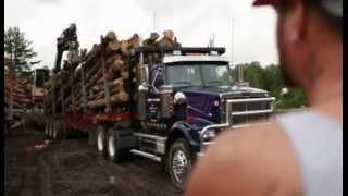 American Loggers Choose Western Star Trucks at MATS 2011 [upl. by Elohcan]