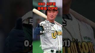 KBO 역대 출루율 TOP10 KBO 야구 BASEBALL [upl. by Oehsen]