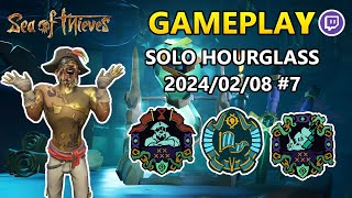 Sea of Thieves  Twitch  Hourglass  Solo Sloop  Athena  PvP  Gameplay  20240208  7 [upl. by Eelatan]