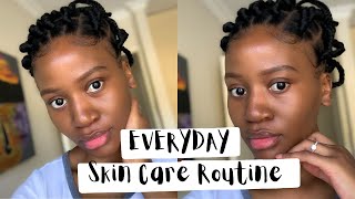 QUICK and AFFORDABLE Every Day Skin Care Routine  South African Youtubers [upl. by Yrellam]