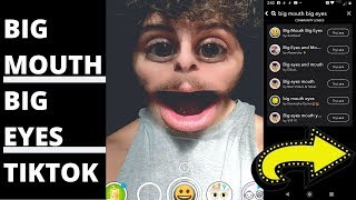 TikTok BIG EYES Filter TUTORIALHow To Get amp Use [upl. by Olaznog]