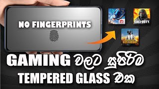 Best tempered glass for gaming  FREE FIRE  COD  PUBG  Sinhala  SL TEC MASTER [upl. by Elletsyrk85]