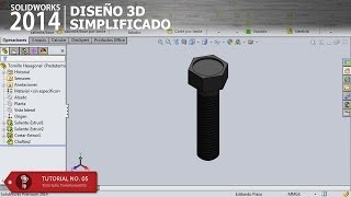 SolidWorks 2014 Tutorial 05 Rosca Cosmética [upl. by Franny610]