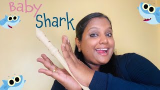 Baby Shark on Recorder  Easy Recorder Tutorial  Kriya Waldorf Inspired  Pinkfong [upl. by Hanej]