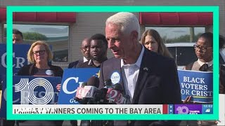 Charlie Crist and Val Demings kick off their campaigns in the Tampa Bay area [upl. by Yllus]