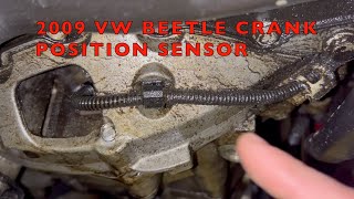 How To Replace Crankshaft Position Sensor on 2009 VW Beetle [upl. by Hazeefah]