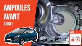 Changer les Ampoules déclairage avant Peugeot 3008 1 💡 [upl. by Mcdougall]