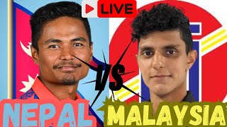 🔴 Live  NEPAL Vs MALAYSIA  3rd Match [upl. by Limak]