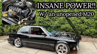 460WHP BONE STOCK M20B25 Turbo E30 Build Overview and Drive  One of A Kind [upl. by Douglass]