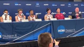 HampdenSydney Basketball National Championship Postgame Press Conference [upl. by Hebbe]