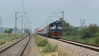 SHF BEAUTY TKD WDM3A leads rishikesh intercity express🔥rushing towards rajpura at MPS14815 [upl. by Phylys]