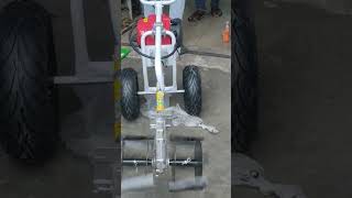 Trolley Type Brush Cutter Weeder amp Tiller Attachment GX35 4Stroke brushcuttermachine [upl. by Nnauol]