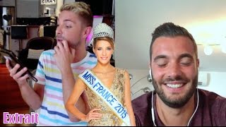 Loïc Fiorelli Ses échanges avec Miss France 2015 Camille Cerf⁉️Gêné il sexplique [upl. by Aneertak730]