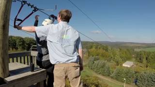 Nemacolin Resort Zipline amp High Ropes [upl. by Htbazile]