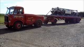 1957 AEC Mandator Mk3 ballast tractor park up and uncouple trailer [upl. by Lamaaj]