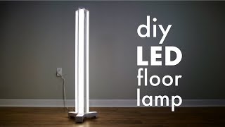 How To Make A DIY Smart LED Floor Lamp  Limited Tools Build [upl. by Ib]