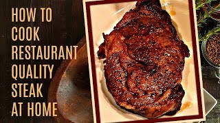 How To Cook A Perfect Steak  In The Oven And Pan Seared On The Stove  Easy to Make Recipe [upl. by Elisabeth]