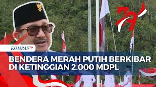 PT Freeport Gelar Upacara HUT ke79 RI Kibarkan Bendera Pusaka di Ketinggian 2000 Mdpl [upl. by Ahsitel]