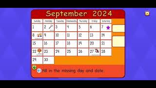 Starfall Calendar September 7 2024 [upl. by Anovahs139]