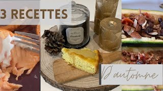 🍂 3 RECETTES D’AUTOMNE FACILES amp RAPIDES  EN CUISINE AVEC MOI 🍁 [upl. by Tibbitts]