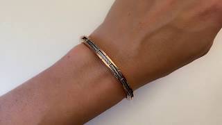 Charriol Bangle Forever Slim Svart [upl. by Adnam17]