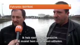 Mannen redden man uit kanaal [upl. by Iorgos]